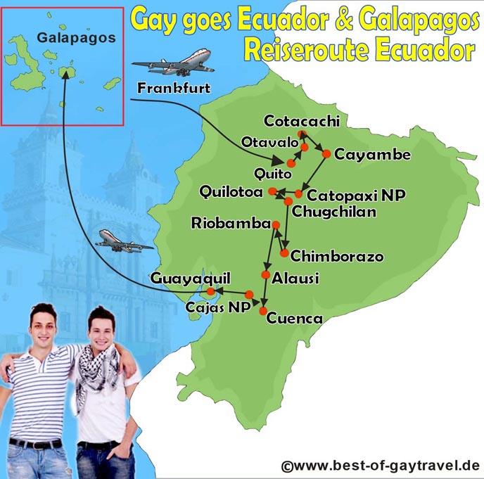 Gay goes Ecuador - Route der Reise