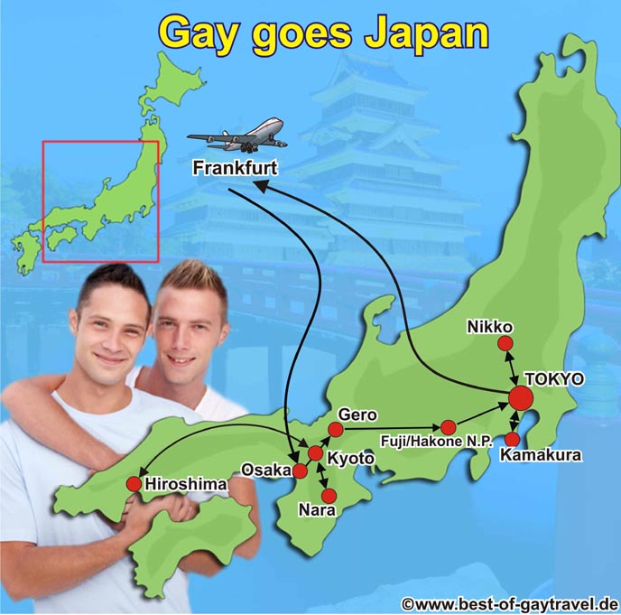 Gay goes Japan - Route der Reise